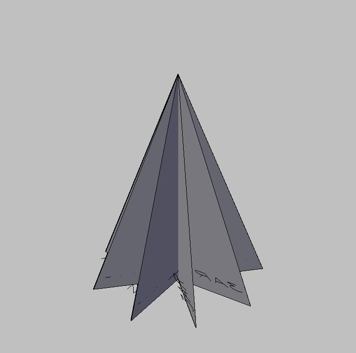 Bloque Autocad Vista de Árbol Pino 14 en 3D